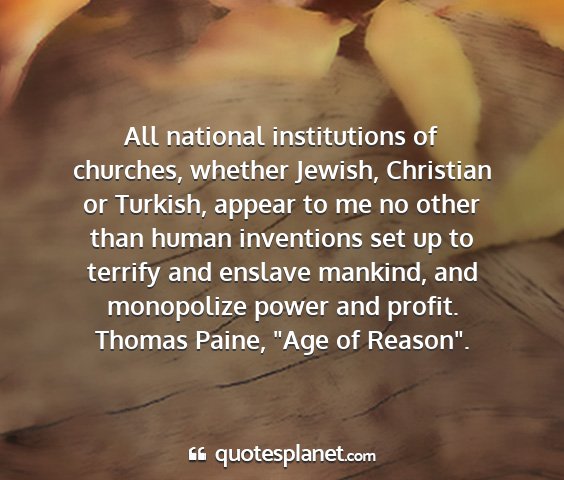 Thomas paine, 