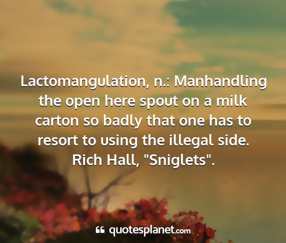 Rich hall, 