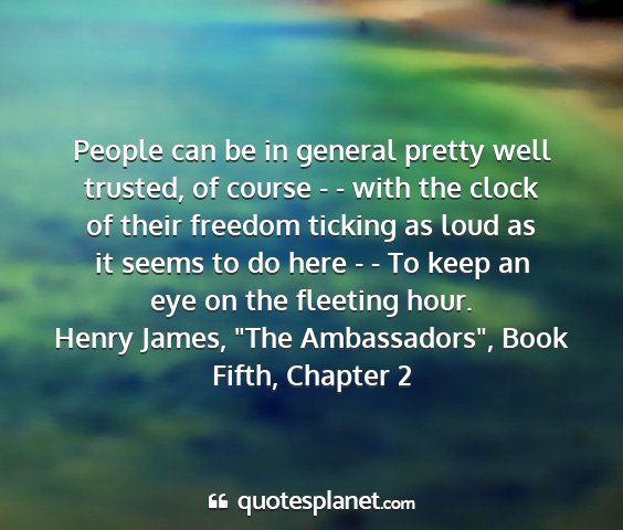 Henry james, 