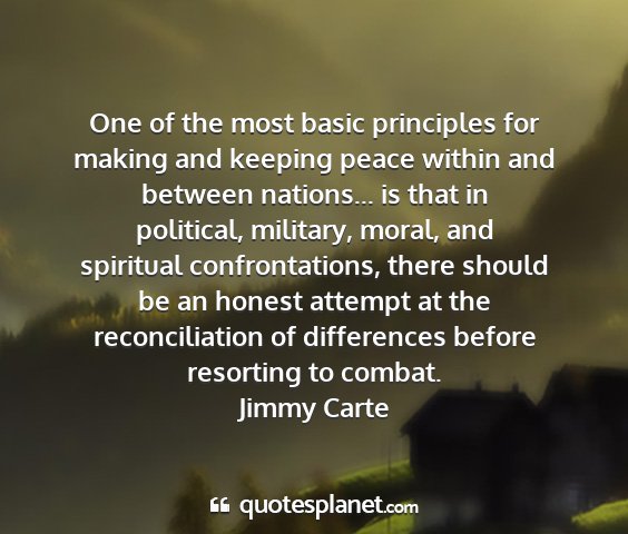 Jimmy carte - one of the most basic principles for making and...