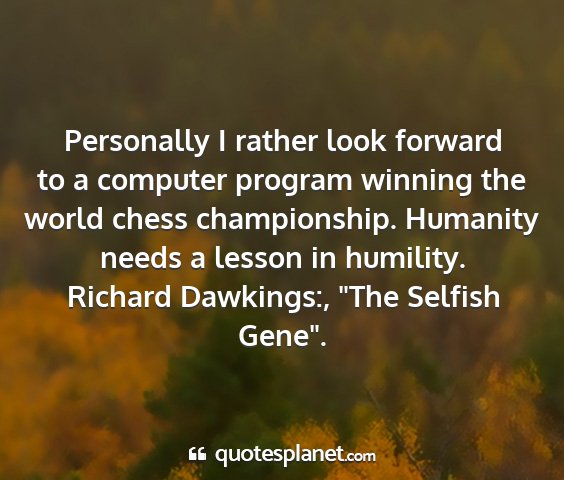 Richard dawkings:, 