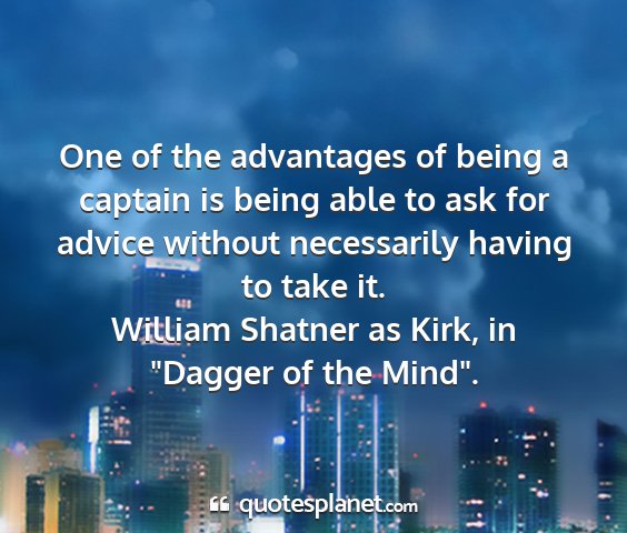 William shatner as kirk, in 