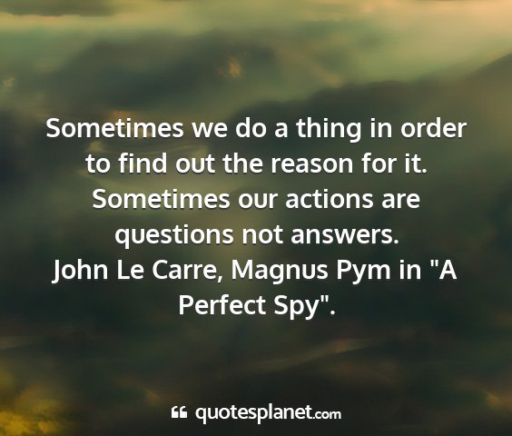 John le carre, magnus pym in 