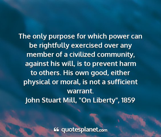 John stuart mill, 