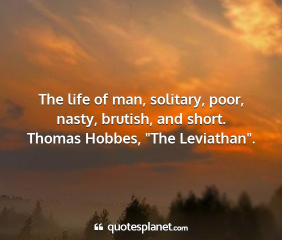 Thomas hobbes, 