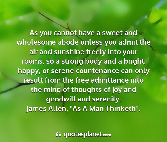 James allen, 