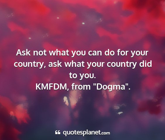 Kmfdm, from 