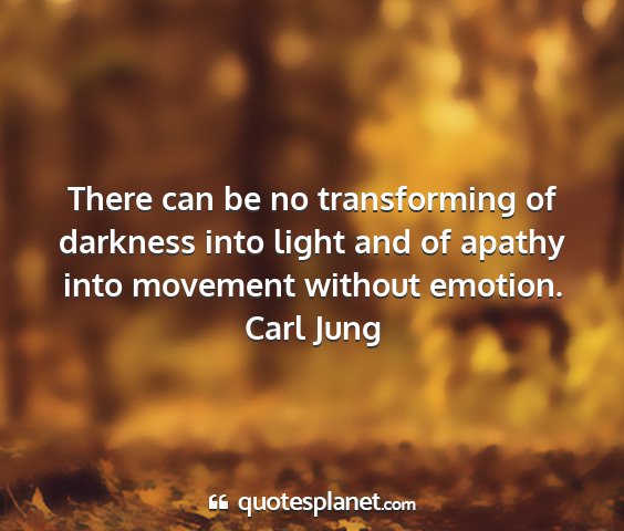 Carl jung - there can be no transforming of darkness into...