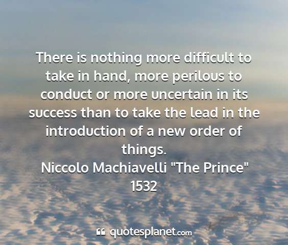 Niccolo machiavelli 