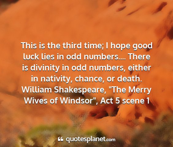 William shakespeare, 