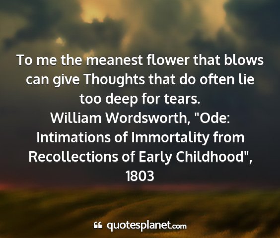 William wordsworth, 