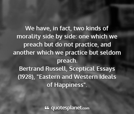 Bertrand russell, sceptical essays (1928), 