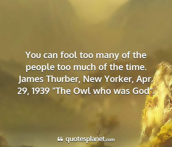 James thurber, new yorker, apr. 29, 1939 