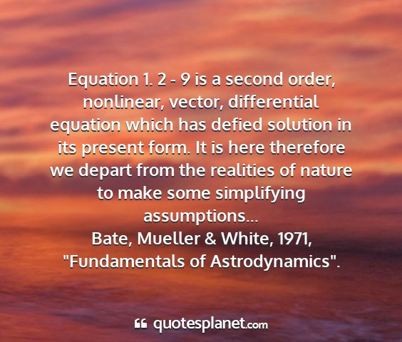 Bate, mueller & white, 1971, 