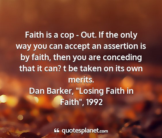 Dan barker, 