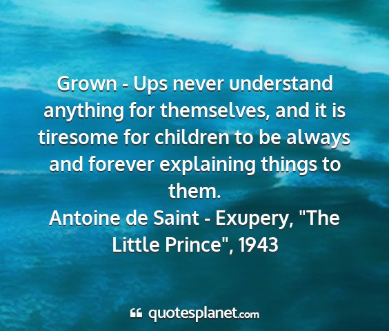 Antoine de saint - exupery, 