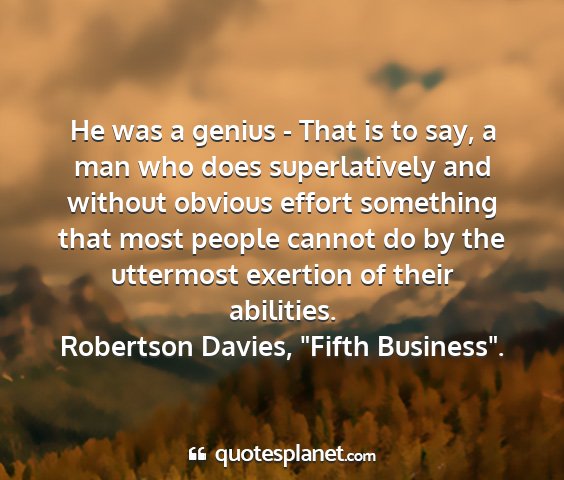 Robertson davies, 