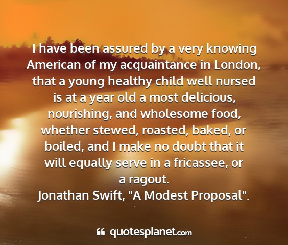 Jonathan swift, 