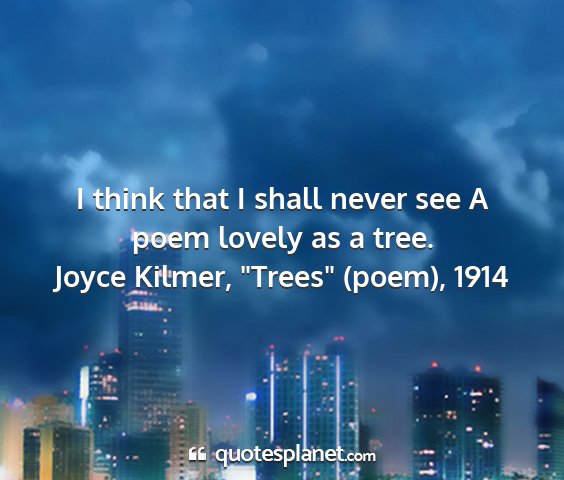 Joyce kilmer, 