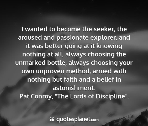 Pat conroy, 